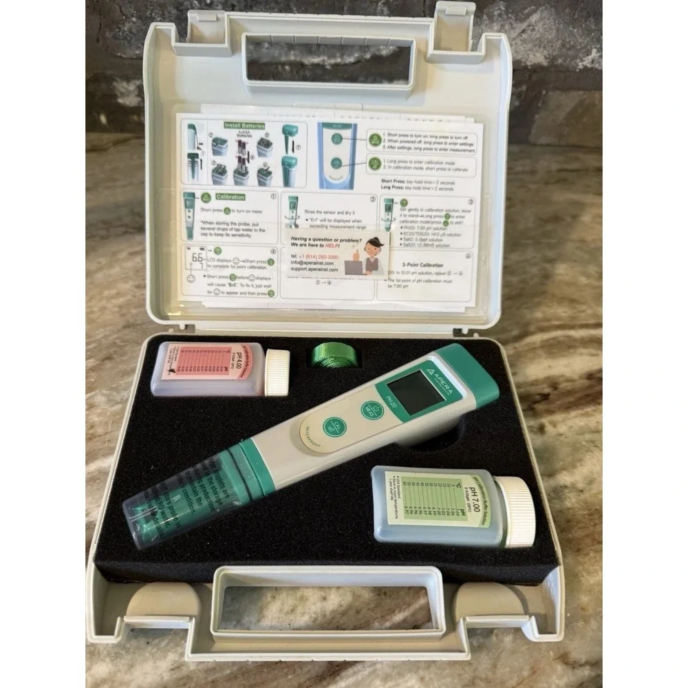 AI209 Value Series PH20 Waterproof Digital pH Tester Kit, ±0.1 pH Accuracy